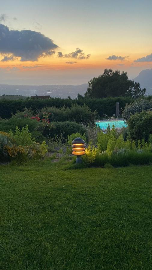 Villa Siciliana Con Piscina E Vista Panoramica Sul Mare Borgetto Εξωτερικό φωτογραφία