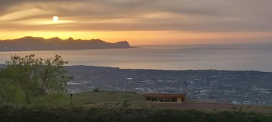 Villa Siciliana Con Piscina E Vista Panoramica Sul Mare Borgetto Εξωτερικό φωτογραφία